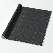 Schwarz & Graue Quadrate Geschenkpapier (Ungerollt)