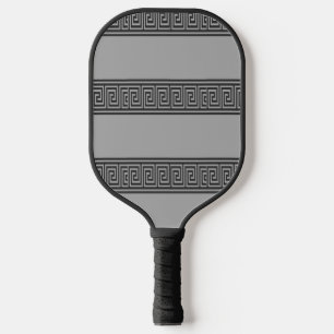Schwarz-Graue Schlüssellinien Pickleball Schläger