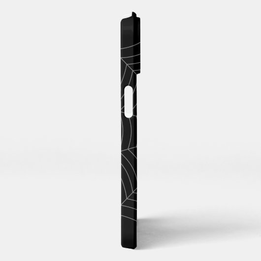 Schwarz Graue Spinnennetze Halloween Muster Ihr Na iPhone Hülle (Rechte Seite)