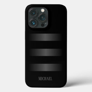 Schwarz-graue Streifen-Muster  Case-Mate iPhone Hülle