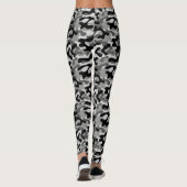 Schwarz-graue Tarnung Leggings (Rückseite)