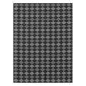 Schwarz-graues Argylemuster in Anthrazit Tischdecke (Vorderseite)
