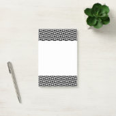 Schwarz-Graues Herzdesign Post-it Klebezettel (Büro)
