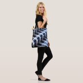 Schwarz-Graues Hochauflösendes Gebäude Tasche (Am Model)