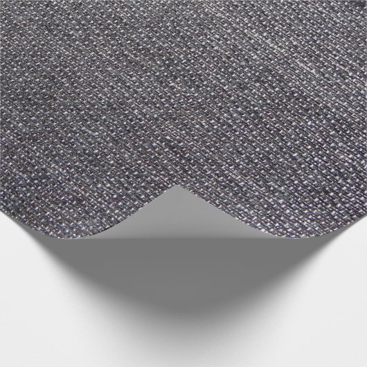 schwarz-graues Tuch Geschenkpapier (Ecke)