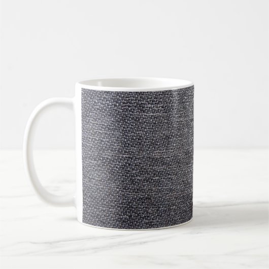 schwarz-graues Tuch Kaffeetasse (Links)