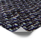 schwarz-graues Tuch Poster (Ecke)