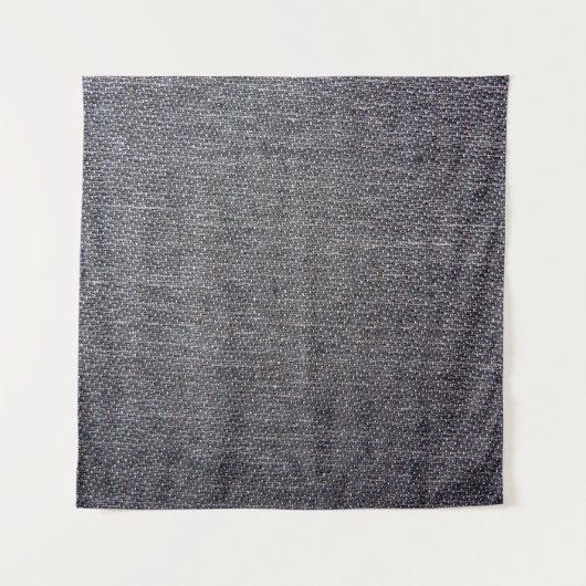 schwarz-graues Tuch Wandteppich (Vorderseite)