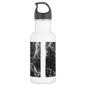 Schwarz-Graumarmor Edelstahlflasche (Rückseite)