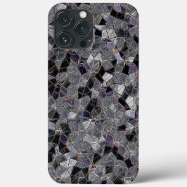 Schwarz-Graumosaik mit teilweise entfernter Farbe Case-Mate iPhone Hülle