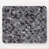 Schwarz-Graumosaik mit teilweise entfernter Farbe Mousepad (Vorne)