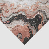 Schwarz Graurosa Rose Gold Weißer Marmor Art Muste Seidenpapier (Ausschnitt)