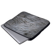 Schwarz-Graustreifen Laptopschutzhülle (Vorne Knopf)