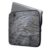 Schwarz-Graustreifen Laptopschutzhülle (Vorderseite Links)