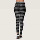 Schwarz-Graustreifen Leggings (Rückseite)
