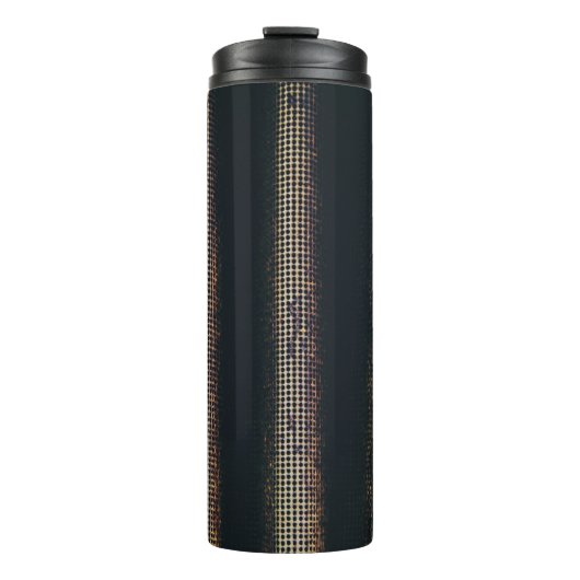 Schwarz-Grautextil Thermosbecher (Vorderseite)