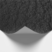 Schwarz-Grautextilien Geschenkpapier (Ecke)