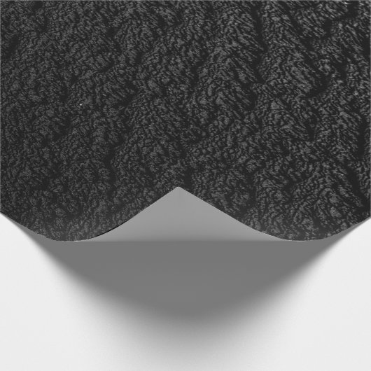Schwarz-Grautextilien Geschenkpapier (Ecke)