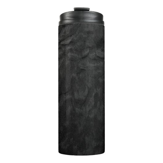 Schwarz-Grautextilien Thermosbecher (Vorderseite)