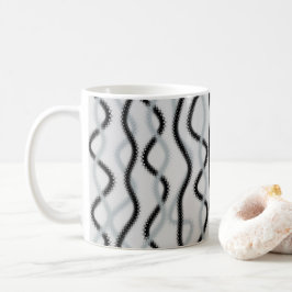 Schwarz-Grauwellen Kaffeetasse