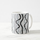Schwarz-Grauwellen Kaffeetasse (VorderseiteRechts)