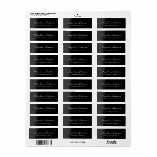 Schwarz Gray Stilvoll Elegant Handwriting Modern (Vorne)