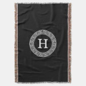 Schwarz-Griechischer Schlüsselrahmen, erstes Monog Decke (Vorderseite Vertikal)