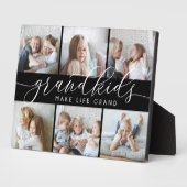 Schwarz | Großkinder machen Life Grand Foto Collag Fotoplatte (Seite)