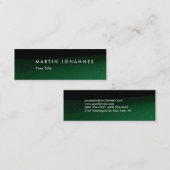 Schwarz-grün-berufliche Visitenkarte (Vorne/Hinten)