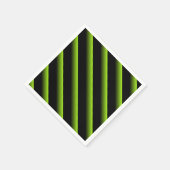 Schwarz-Grün-Blended-Diagonal-Streifen Serviette (Ecke)