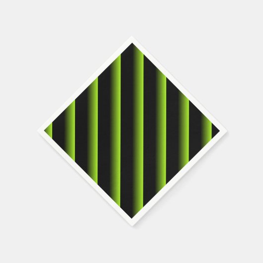 Schwarz-Grün-Blended-Diagonal-Streifen Serviette (Ecke)