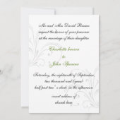 Schwarz-Grün-blüh-Einladung Einladung (Rückseite)