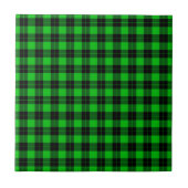 Schwarz-Grün-Checked-Keramik Fliese (Vorderseite)