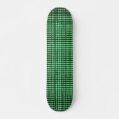 Schwarz-Grün-Computer-Code Nr. 3 Skateboard (Vorne)