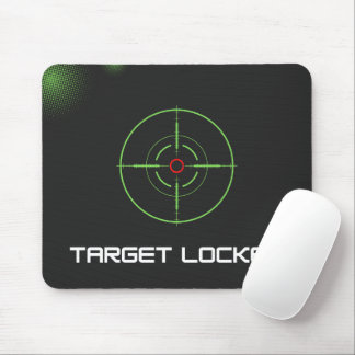 Schwarz-Grün-Dunkel-Ziel geklemmt Mousepad