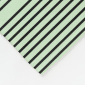 Schwarz-grün-Fleece Fleecedecke (Ecke)