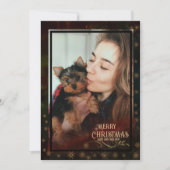 Schwarz-Grün-Foto Frohe Weihnachten (Vorderseite)