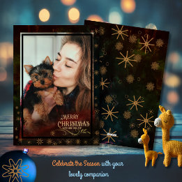 Schwarz-Grün-Foto Frohe Weihnachten