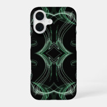 Schwarz & Grün  Fractal-Handyhülle