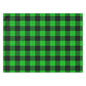 Schwarz-Grün-Kariert Checked Tablecloth Tischdecke (Vorderseite (Horizontal))