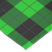 Schwarz-Grün-Kariert Checked Tablecloth Tischdecke (Schrägansicht)