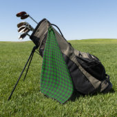 Schwarz-Grün-kariert Golfhandtuch (Gras)