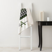 Schwarz/Grün Kariert Personalisiert Sherpadecke (Beispiel)