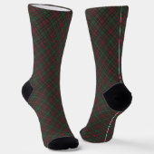 Schwarz-grün karierte Diagonalzeichnung Socken (Gewinkelt)