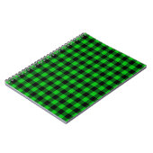 Schwarz-Grün-Karo-Notebook Notizblock (Linke Seite)