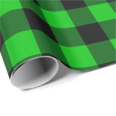 Schwarz-Grün-Karo-Umschlagpapier Modernes Design Geschenkpapier (Rolleneckpunkt)