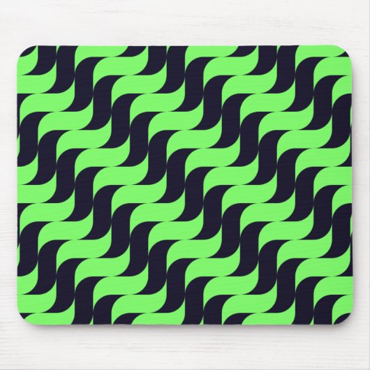 Schwarz-Grün-Kaskadenwelle Mousepad (Vorne)