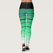 Schwarz-Grün-Leggings Leggings (Rückseite)