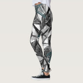 Schwarz-Grün-Leggings-Teenager Leggings (Links)