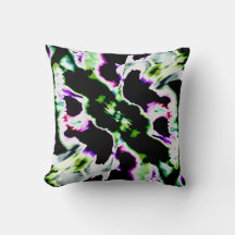 Schwarz-Grün-Lila-Abstrakt-Space-Blume